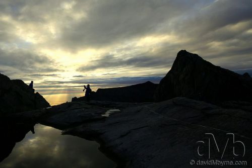 Capturing the moment overlooking Low's Gully near the summit of Mt. Kinabalu, Malaysian Borneo. June 23rd 2012 (10mm, 1/160sec, f/9.0, iso100)