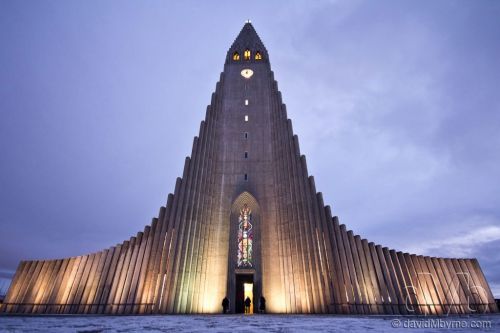 Hallgrímskirkja (Lutheran church), Reykjavik, Iceland. December 2nd 2012 (10mm, 1/5sec, f/5.0, iso640)