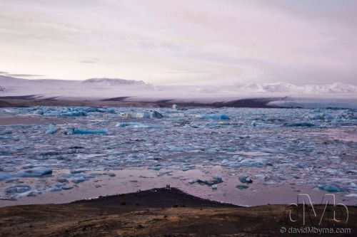 Standing at the edge of Jökulsárlón glacial lagoon, southern Iceland. December 4th 2012 (20mm, 1/30sec, f/5.6, iso250)