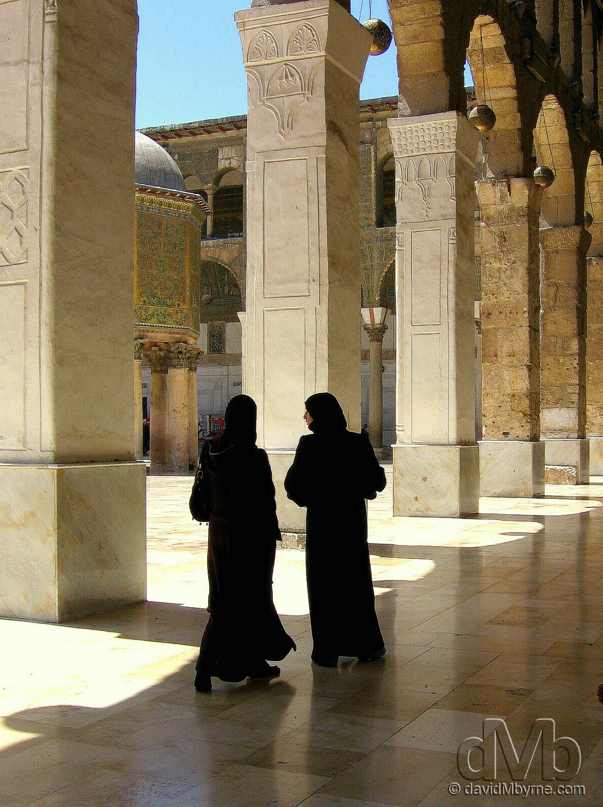 In the courtyard of the Ummayad Mosque in Damascus, Syria. May 5th, 2008.