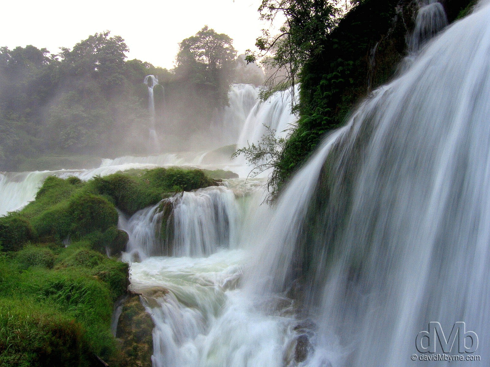 The multi-tiered Detian Falls on the Chinese/Vietnamese Border. September 1st, 2005.